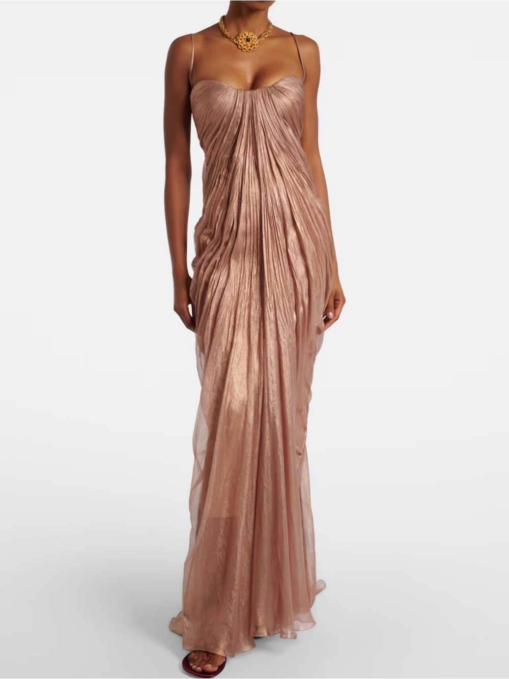 Maria lucia hohan Rose-Gold Evening Gown